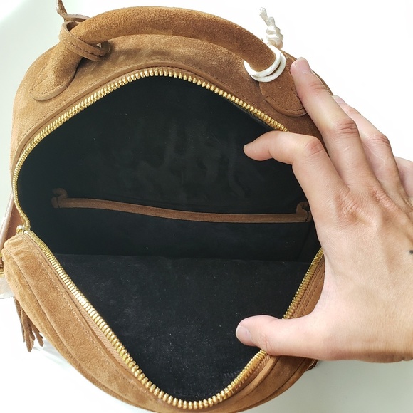 BUSCEMI Phd Mid Size Suede Leather Birkin backpack - Picture 5 of 8